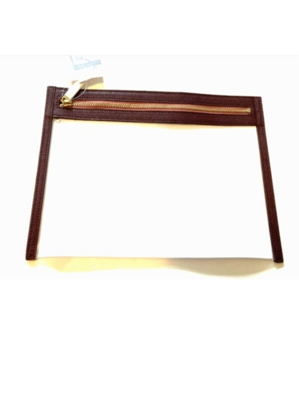 Truffle Clarity Clutch Large in Wine - Rare/Discontinued - New in Package